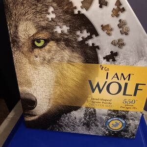 Source Unknown Wolf Puzzle - Gray and Brown